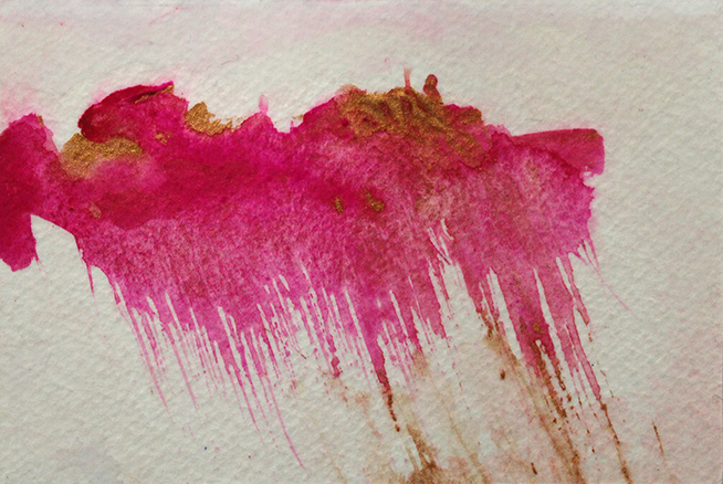 Storm I (Little Abstracts) -- gouache on paper . 4x6 . 2015 . $30 Storm I